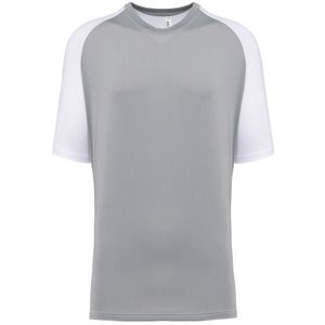 PROACT PA4030 - T-shirt de padel bicolore à manches raglan homme White / Fine Grey