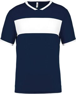 PROACT PA4001 - Kids’ short-sleeved jersey Sporty Navy / White