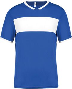 PROACT PA4001 - Kids’ short-sleeved jersey Sporty Royal Blue / White