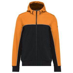WK. Designed To Work WK450 - Unisex 3-layer two-tone BIONIC softshell jacket Czarno/pomarańczowy