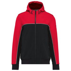 WK. Designed To Work WK450 - Unisex 3-layer two-tone BIONIC softshell jacket Black / Red