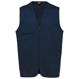 WK. Designed To Work WK608 - Gilet polycoton multipoches unisexe Navy