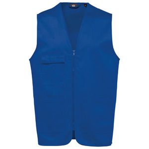 WK. Designed To Work WK608 - Gilet polycoton multipoches unisexe Royal Blue