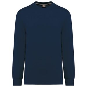 WK. Designed To Work WK303 - T-shirt unisex ecosostenibile maniche lunghe Blu navy