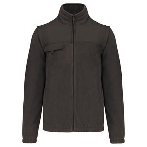 WK. Designed To Work WK9105 - Fleece jacket with removable sleeves Dark Grey