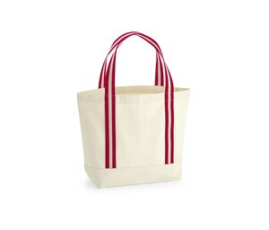 WESTFORD MILL WM690 - EARTHAWARE® ORGANIC BOAT BAG Natural/Classic Red