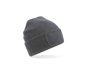 BEECHFIELD BF540 - REMOVABLE PATCH THINSULATE™ BEANIE Grafietgrijs