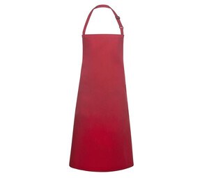 KARLOWSKY KYBLS7 - WATER-REPELLENT BIB APRON BASIC WITH BUCKLE Red