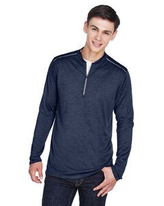 Core 365 CE401T - Men's Tall Kinetic Performance Quarter-Zip Cls Nvy Ht/Crbn