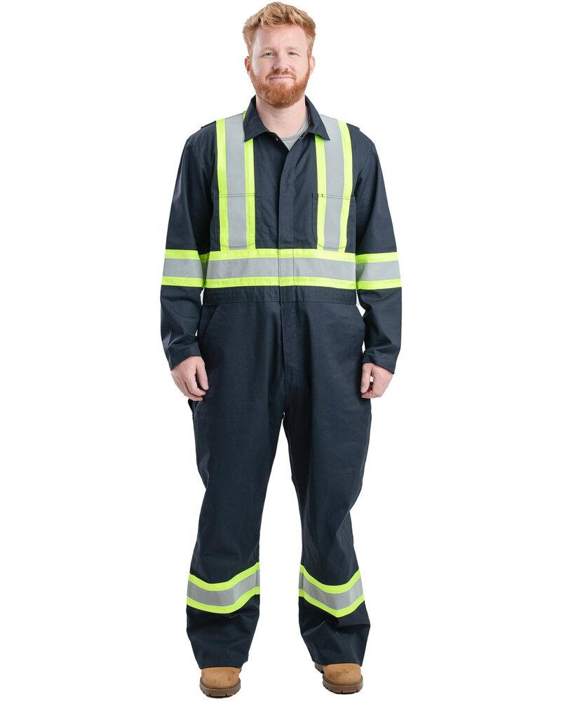 Berne HVC252 - Men's Safety Striped Gasket Unlined Coverall