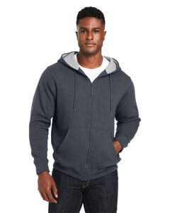Harriton M711T - Men's Tall ClimaBloc Lined Heavyweight Hooded Sweatshirt Dark Charcoal