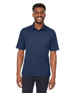 North End NE102 - Men's Replay Recycled Polo Marine classique
