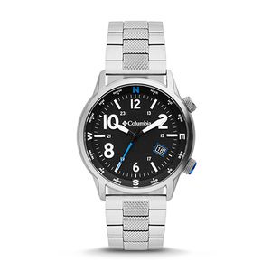 COLUMBIA TIMING CSC01-005 - Outbacker Watch: Black Dial/Stainless Steel Noir