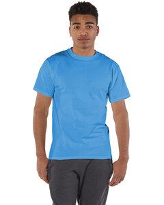 Champion T425 - Short Sleeve Tagless T-Shirt Azul Cielo