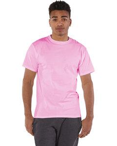 Champion T425 - Short Sleeve Tagless T-Shirt Pink Candy