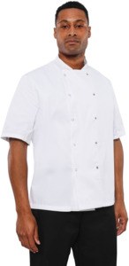 Dennys DD08S - Chef Short Sleeve Jacket White
