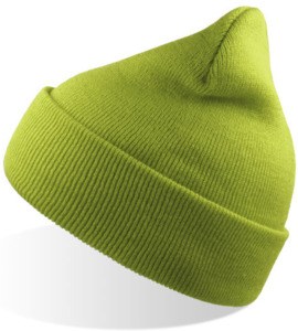 Atlantis ACWIND - Wind Beanie With Turn Up Double Skin Lime