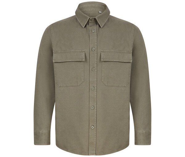 Front Row FR054 - Cotton Utility Overshirt with Patch Pockets