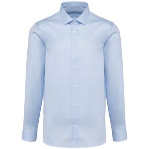 Kariban Premium PK500 - Men's long-sleeved poplin shirt Essential Sky Blue