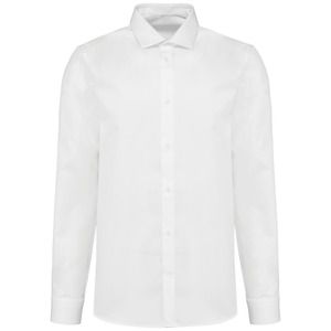 Kariban Premium PK506 - Herenoverhemd van twill met lange mouwen Wit