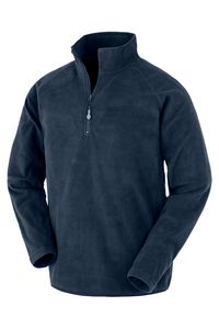 Result R905X - Recycled microfleece zipped neck Navy