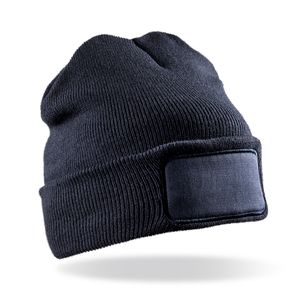 Result RC034X - Bonnet imprimable double Tricot THINSULATE™ Navy