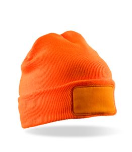 Result RC034X - Bonnet imprimable double Tricot THINSULATE™ Orange