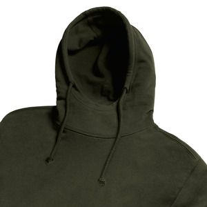 Russell RU209M - Pure Organic high neck hooded sweatshirt Dark Olive