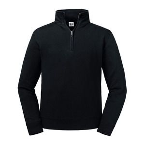 Russell RU270M - Authentic zipped neck sweatshirt Black