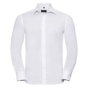Russell RU922M - MEN’S LONG SLEEVE TAILORED OXFORD SHIRT Wit