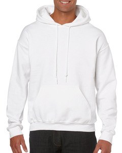 GILDAN GIL18500 - Sweater Hooded HeavyBlend for him White