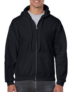 Gildan GIL18600 - Pullover mit Kapuzen mit voller Reißverschluss für ihn Schwarz