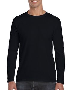 Gildan GIL64400 - T-Shirt Softstyle Ls für ihn Schwarz