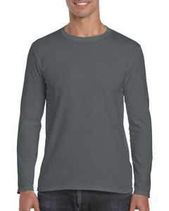 Gildan GIL64400 - T-Shirt Softstyle Ls für ihn Holzkohle