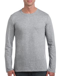 Gildan GIL64400 - T-Shirt Softstyle Ls für ihn Sport Grey