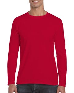 Gildan GIL64400 - T-Shirt Softstyle Ls für ihn Rot