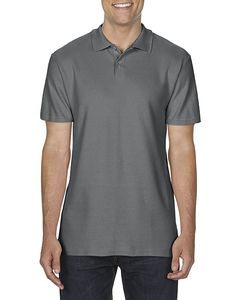 GILDAN GIL64800 - Polo Softstyle Double Pique SS for him Charcoal
