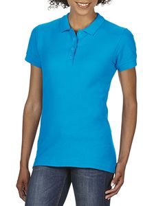 GILDAN GIL64800L - Polo Softstyle Double Pique SS for her Sapphire