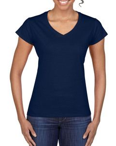 GILDAN GIL64V00L - T-shirt V-Neck SoftStyle SS for her Granatowy