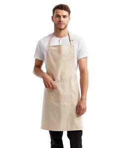 Artisan Collection by Reprime RP154 - Unisex 'Colours' Sustainable Pocket Bib Apron Naturales