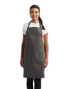 Artisan Collection by Reprime RP154 - Unisex 'Colours' Sustainable Pocket Bib Apron Gris Oscuro