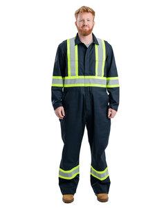 Berne HVC250 - Mens Safety Striped Unlined Coverall