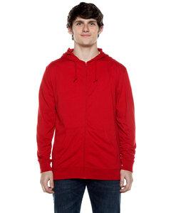 Beimar AZJ702 - Unisex 4.5 oz. Jersey Long-Sleeve Full-Zip Hooded T-Shirt