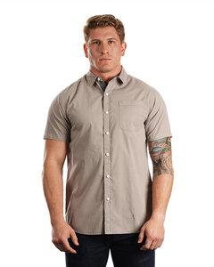 Burnside B9290 - Mens Peached Poplin Short Sleeve Woven Shirt