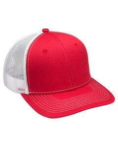 Adams PV112 - Adult Eclipse Cap Red/White