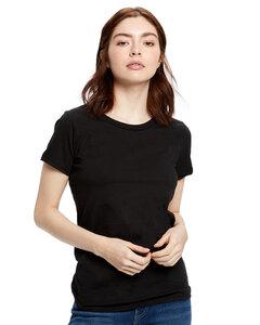 US Blanks US100OR - Ladies Organic Crewneck T-Shirt Black