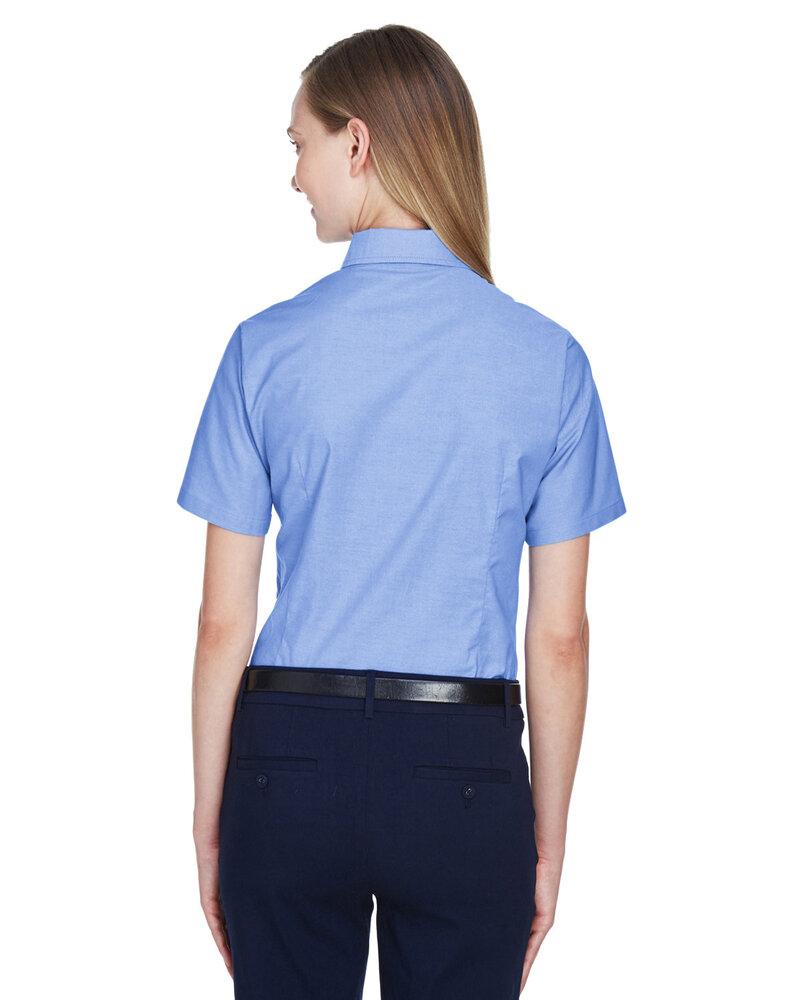 Harriton M600SW - Ladies Short-Sleeve Oxford with Stain-Release