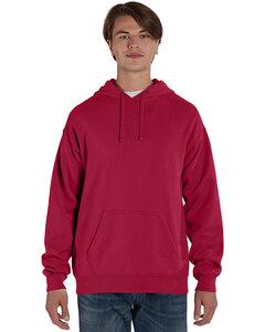 ComfortWash by Hanes GDH450 - Unisex Pullover Hooded Sweatshirt Crimson Fall
