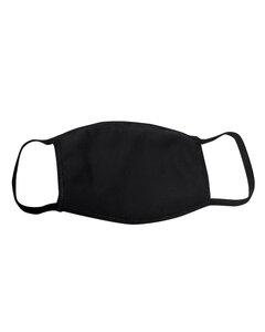 Bayside 1900BY - Adult Cotton Face Mask Made in USA Negro