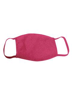 Bayside 1900BY - Adult Cotton Face Mask Made in USA Heather Red
